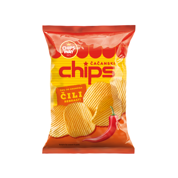Chips wavy chilli