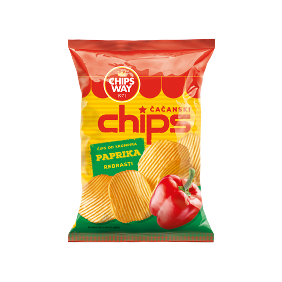 Chips wavy paprika